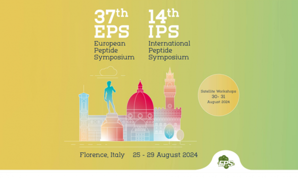 The 37th European Peptide Symposium/14th International Peptide Symposium is starting this Sunday!